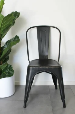Stol 'Montmartre' - Svart/Patina