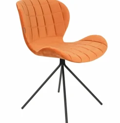 Stol 'Omg' - Sammet/Orange