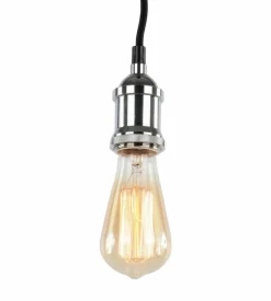 Taklampa 'Chrome' - Glas/Metall