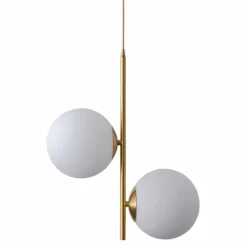 Taklampa 'Creme Satin' - Mässing