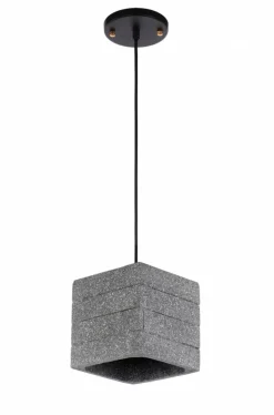 Taklampa 'Stone Cube' - Cement