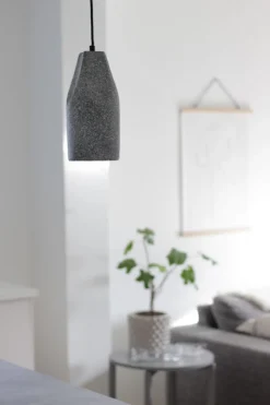 Taklampa 'Stone Cylinder' - Cement