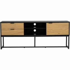 TV-bänk 'Line' - Ek/Svart
