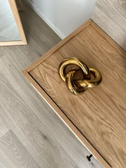 Tv-bänk 'Stil' - Natur/Svart