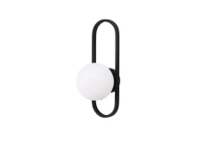 Vägglampa 'Agunnaryd' - Vit/Svart