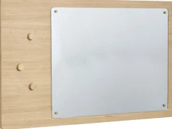 Väggspegel med magneter 'Split' 80x50cm - Ek