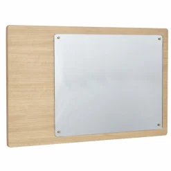 Väggspegel med magneter 'Split' 80x50cm - Ek